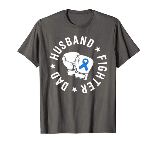 Als Warrior Dad Husband Father Blue T-Shirt - Aesthetic Graphic for Adults - T-Shirt, Sweatshirt, Hoodie