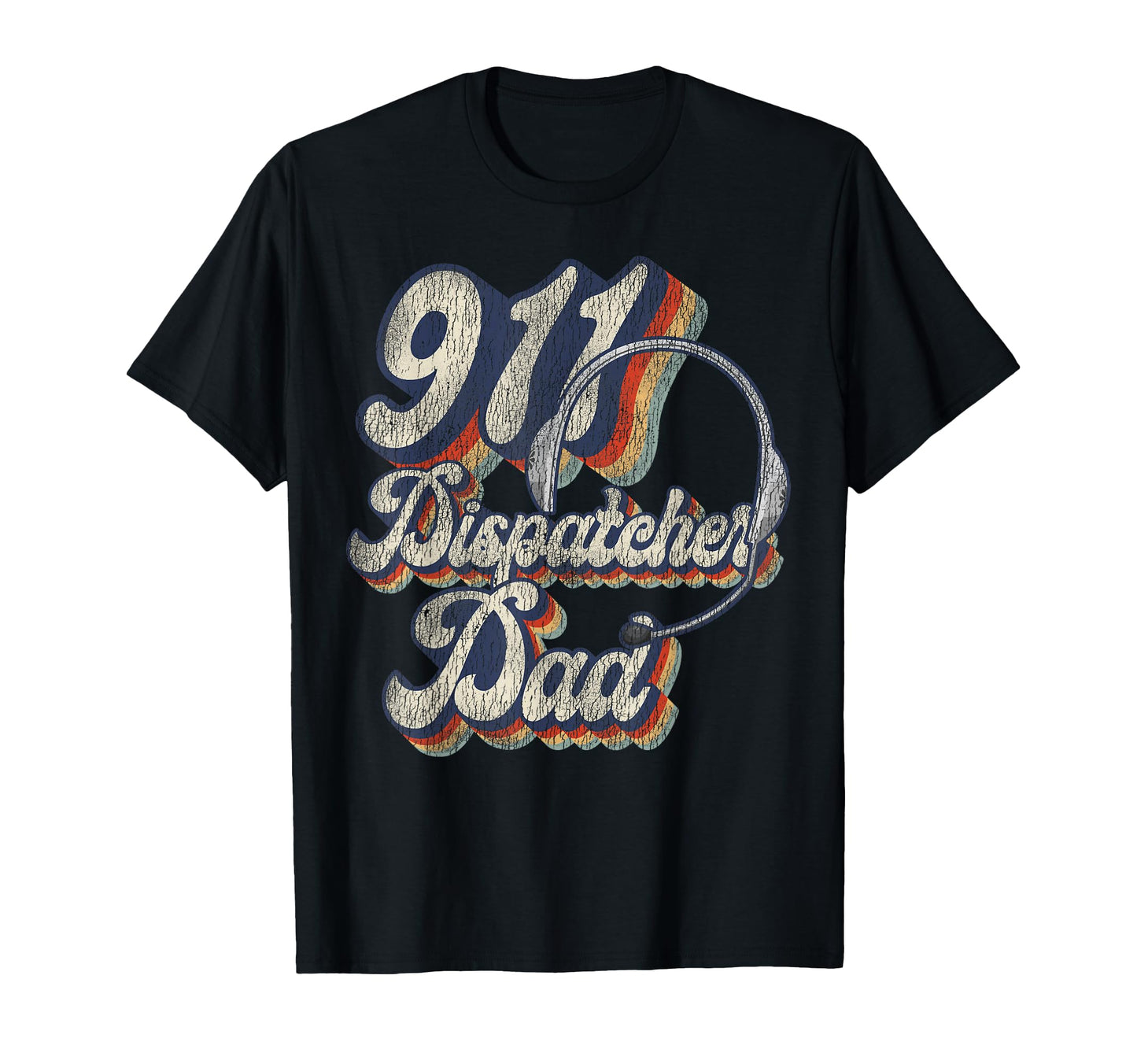 911 Dispatcher Thin Gold Yellow T-Shirt - Fun Novelty Design for Adults - T-Shirt, Sweatshirt, Hoodie