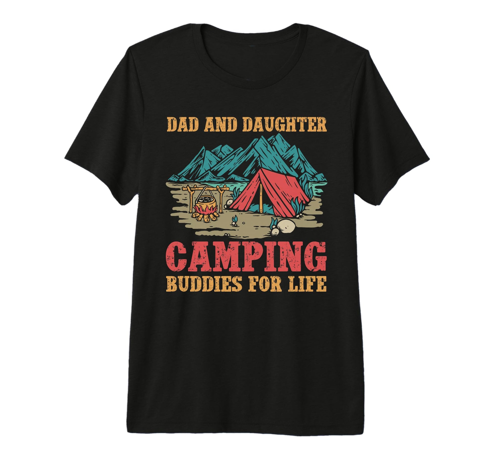 Dad And Daughter Camping Buddies T-Shirt - Streetwear Style for Adults - T-Shirt, Sweatshirt, Hoodie