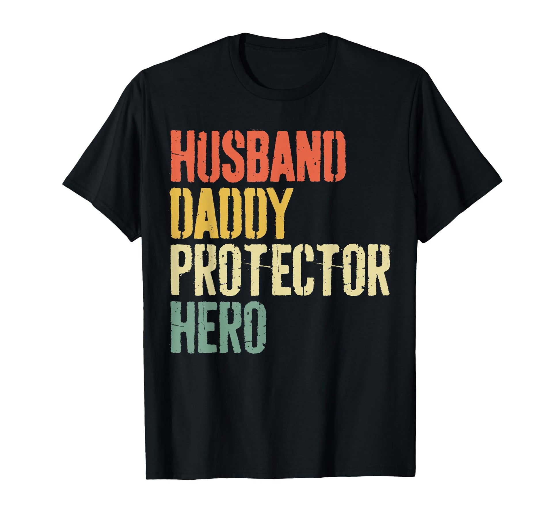 Husband Daddy Protector Hero Dad T-Shirt - Trendy Graphic for Adults - T-Shirt, Sweatshirt, Hoodie