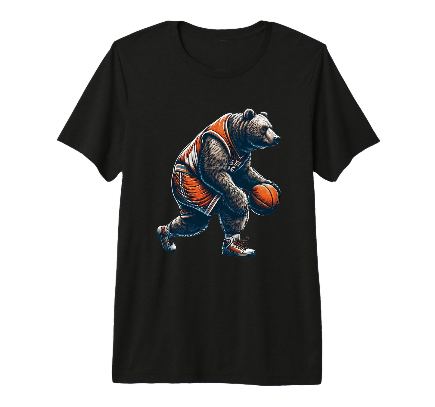 Mens Bear Loving Basketball Dad T-Shirt - Minimalist Print Men Women - T-Shirt, Sweatshirt, Hoodie