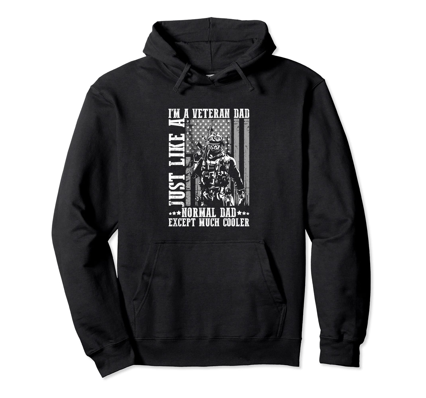 Veteran Dad Best Dad Patriot Usa Flag Hoodie - Trendy Graphic for Adults - T-Shirt, Sweatshirt, Hoodie