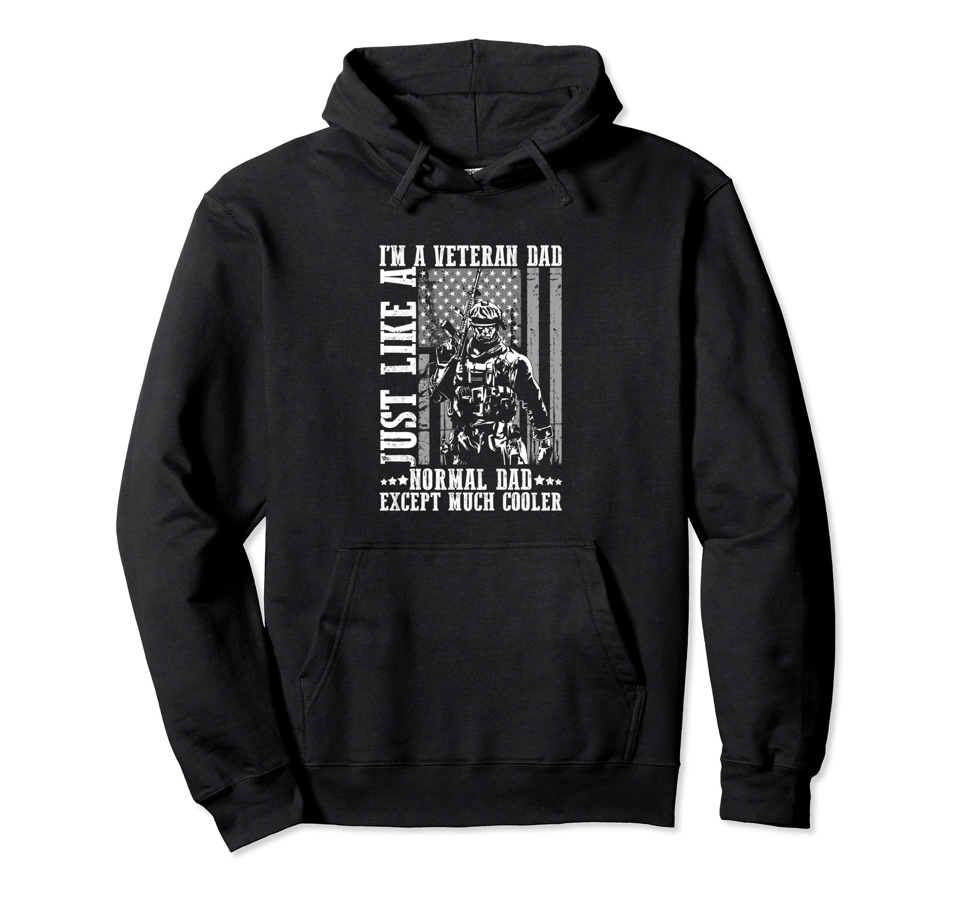Veteran Dad Best Dad Patriot Usa Flag Hoodie - Trendy Graphic for Adults - T-Shirt, Sweatshirt, Hoodie