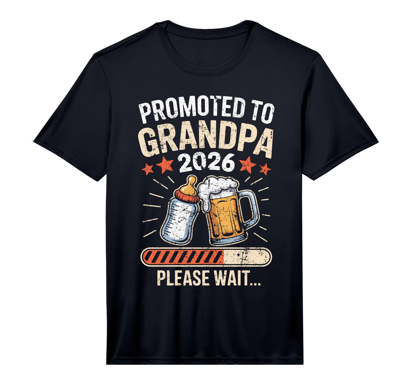 Mens Promoted To Grandpa 2026 T-Shirt - Casual Everyday Wear Men Women - T-Shirt, Sweatshirt, Hoodie