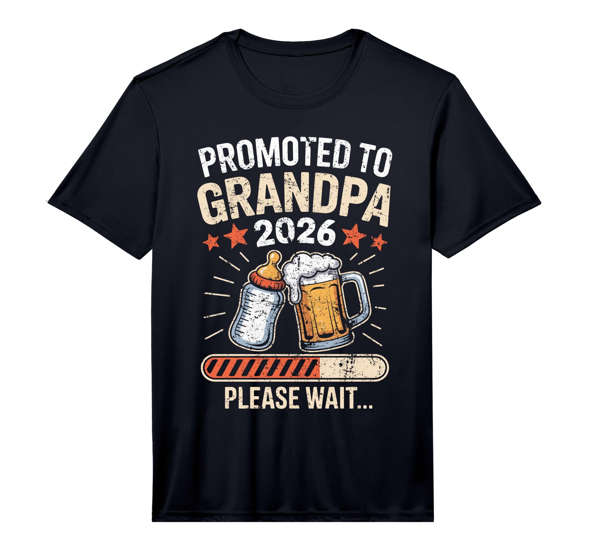 Mens Promoted To Grandpa 2026 T-Shirt - Casual Everyday Wear Men Women - T-Shirt, Sweatshirt, Hoodie