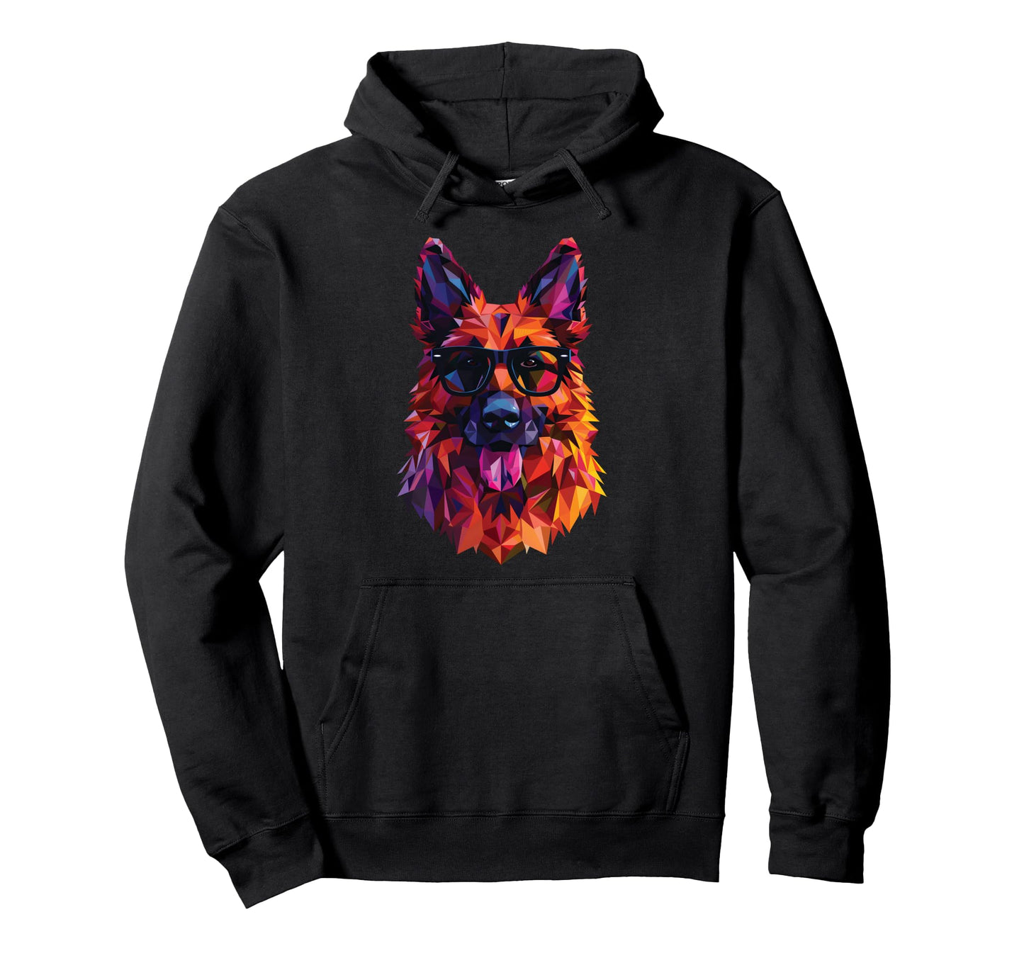 Dog Dad Mom Sunglasses Caucasian Hoodie - Casual Everyday Wear for Adults - T-Shirt, Sweatshirt, Hoodie