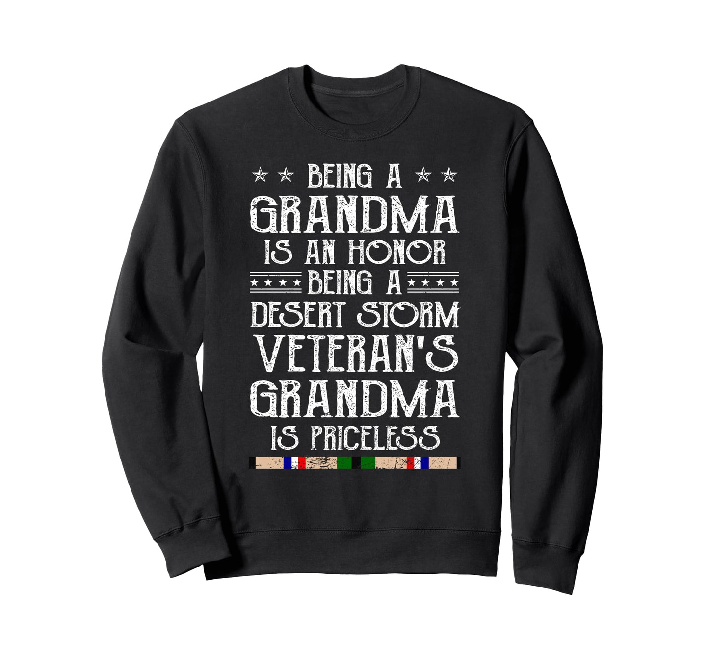 Proud Desert Storm Veteran Grandma Sweatshirt - Minimalist Print Men Women - T-Shirt, Sweatshirt, Hoodie
