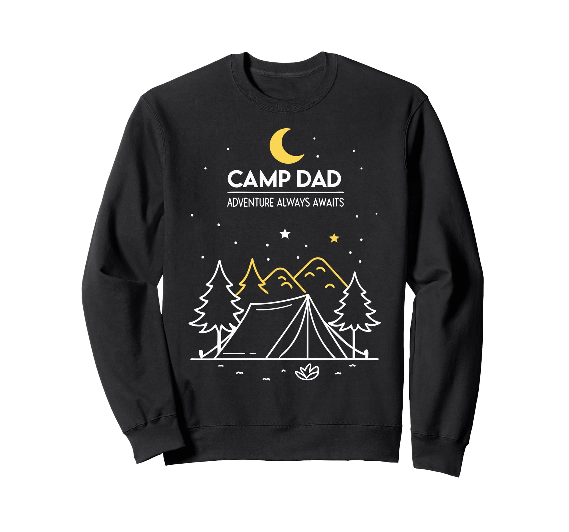 Fathers Day Camping Outdoorsy Dads Sweatshirt - Unique Graphic for Adults - T-Shirt, Sweatshirt, Hoodie
