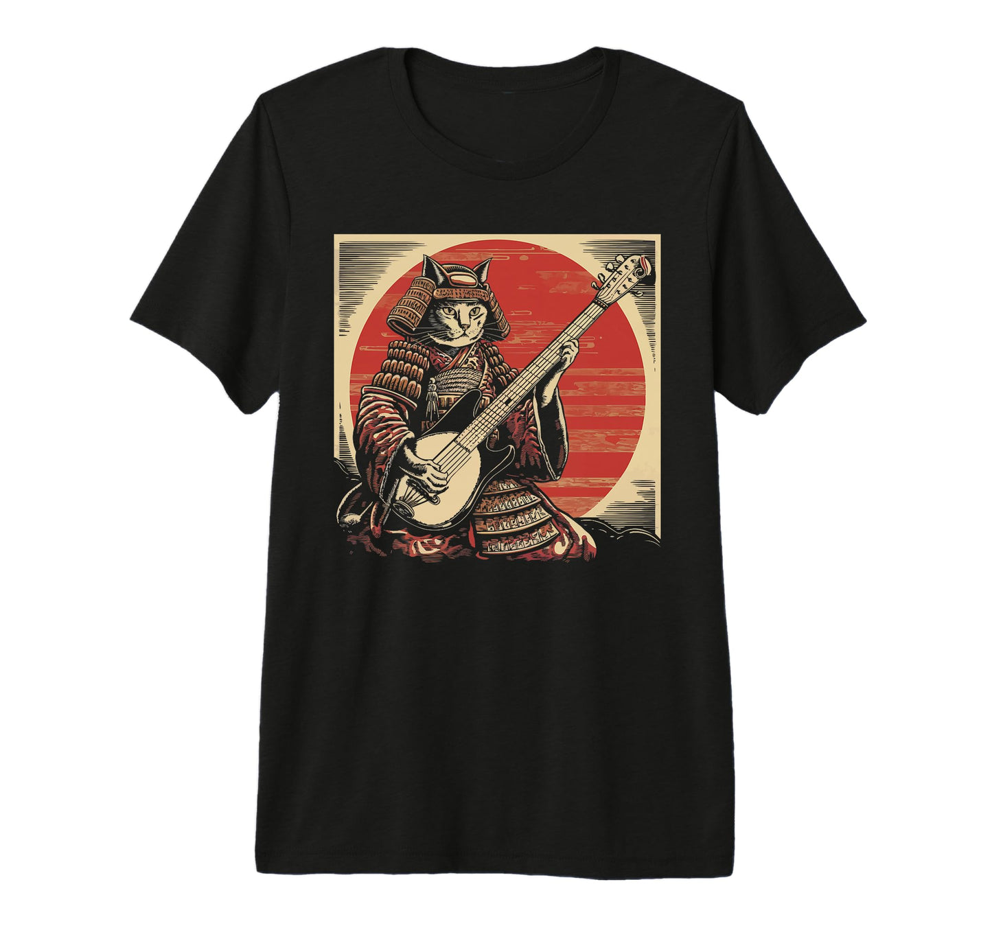 Cat Owner Guitar Player Guitarist Kitty T-Shirt - Minimalist Print Unisex - T-Shirt, Sweatshirt, Hoodie