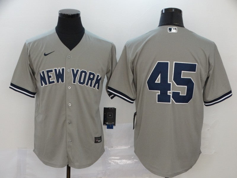 Men's New York Yankees Gerrit Cole Gray Replica Player Name Jersey baseball jersey product view 1