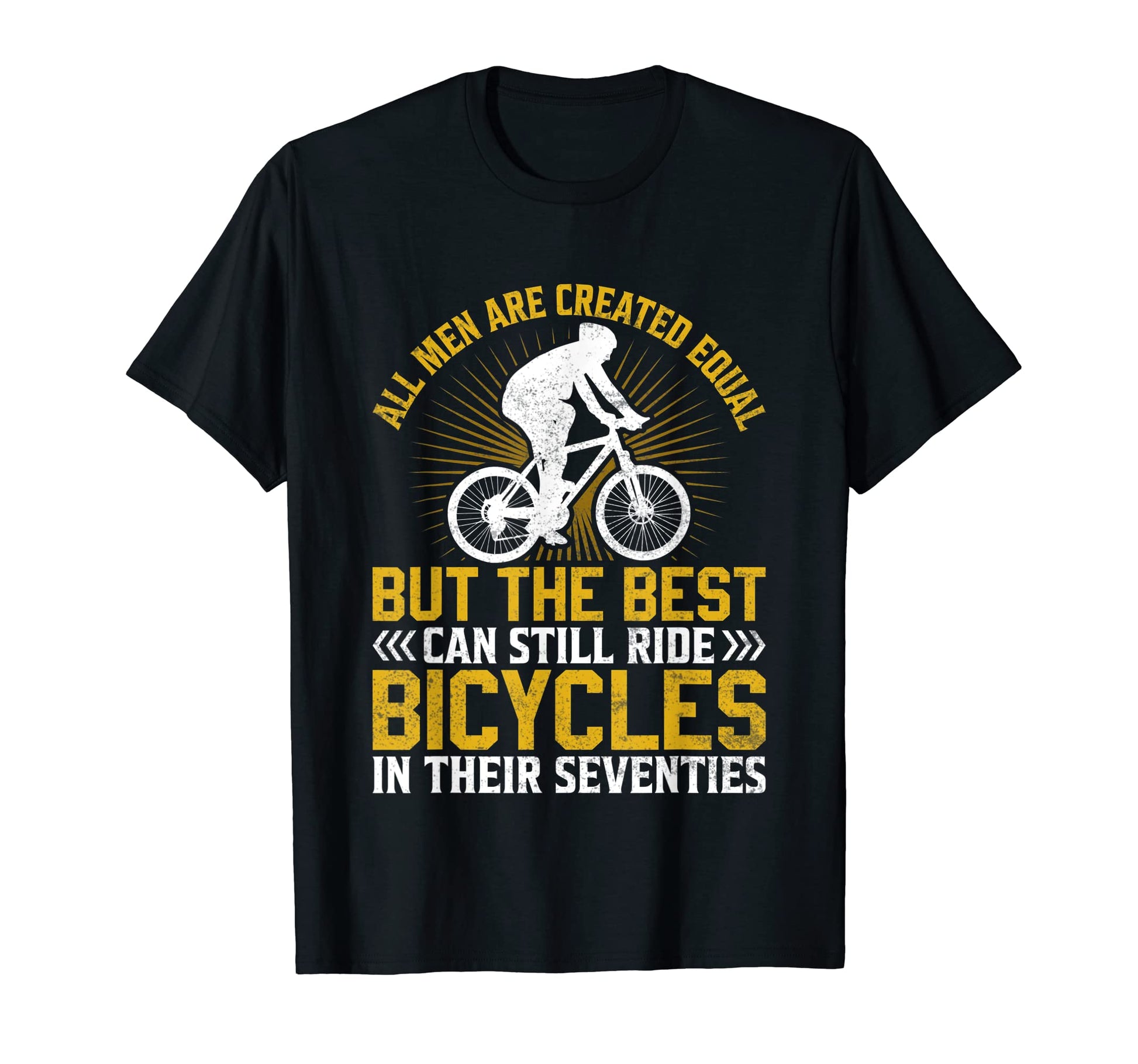 Mens Bike All Equal But Best Ride T-Shirt - Minimalist Print for Adults - T-Shirt, Sweatshirt, Hoodie