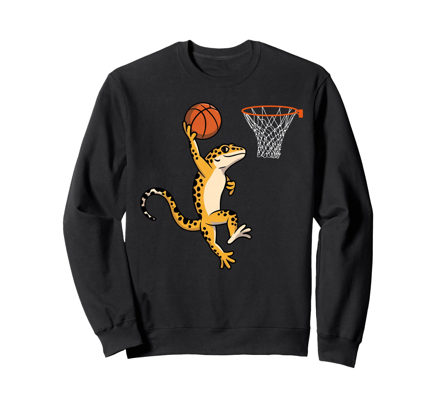 Leopard Gecko Playing Sports Sweatshirt - Minimalist Print Men Women - T-Shirt, Sweatshirt, Hoodie