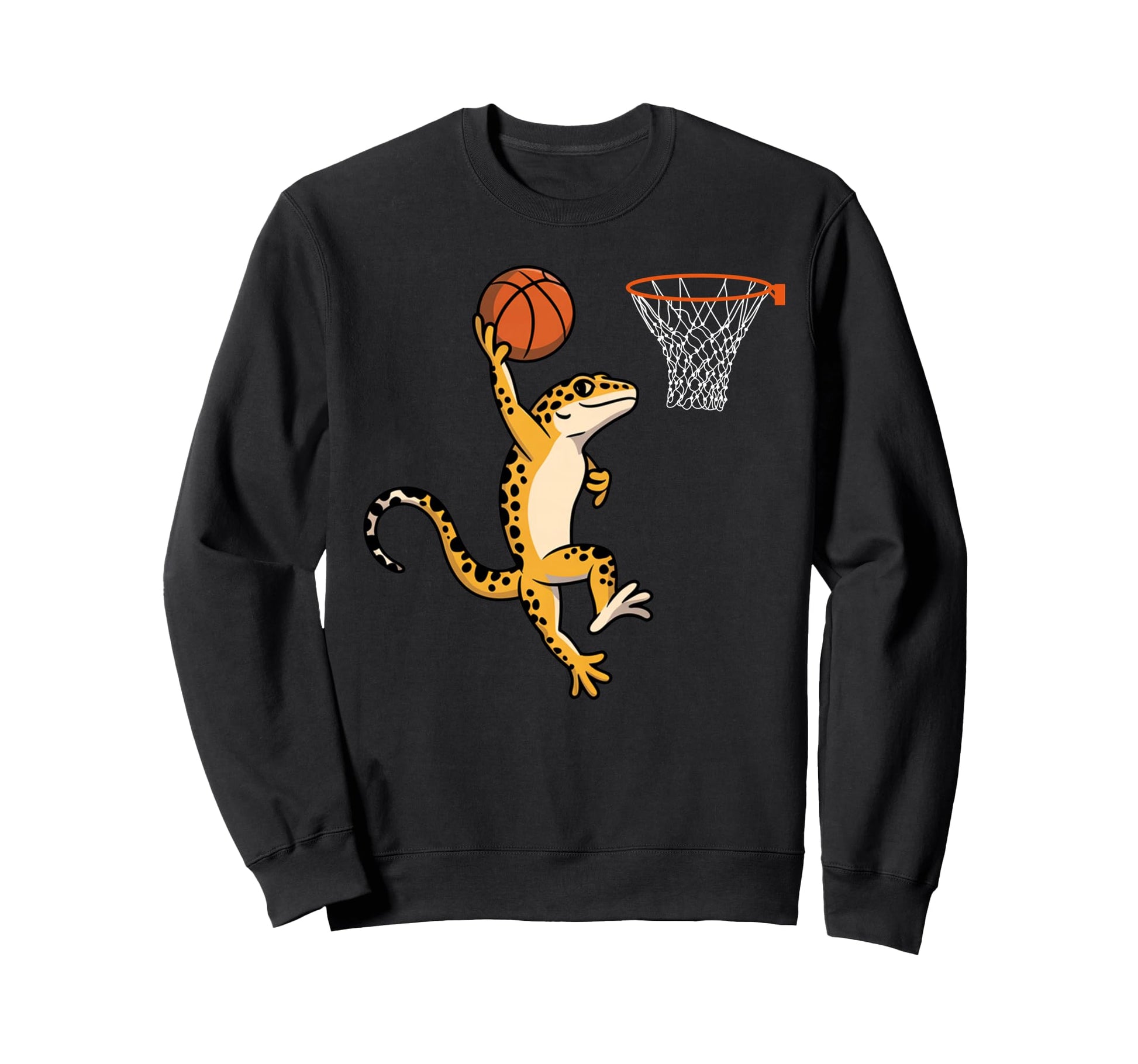 Leopard Gecko Playing Sports Sweatshirt - Minimalist Print Men Women - T-Shirt, Sweatshirt, Hoodie