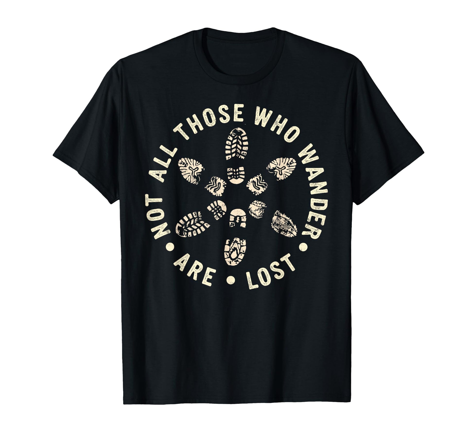 Not All Who Wander Lost Camping Hiking T-Shirt - Graphic Print Men Women - T-Shirt, Sweatshirt, Hoodie