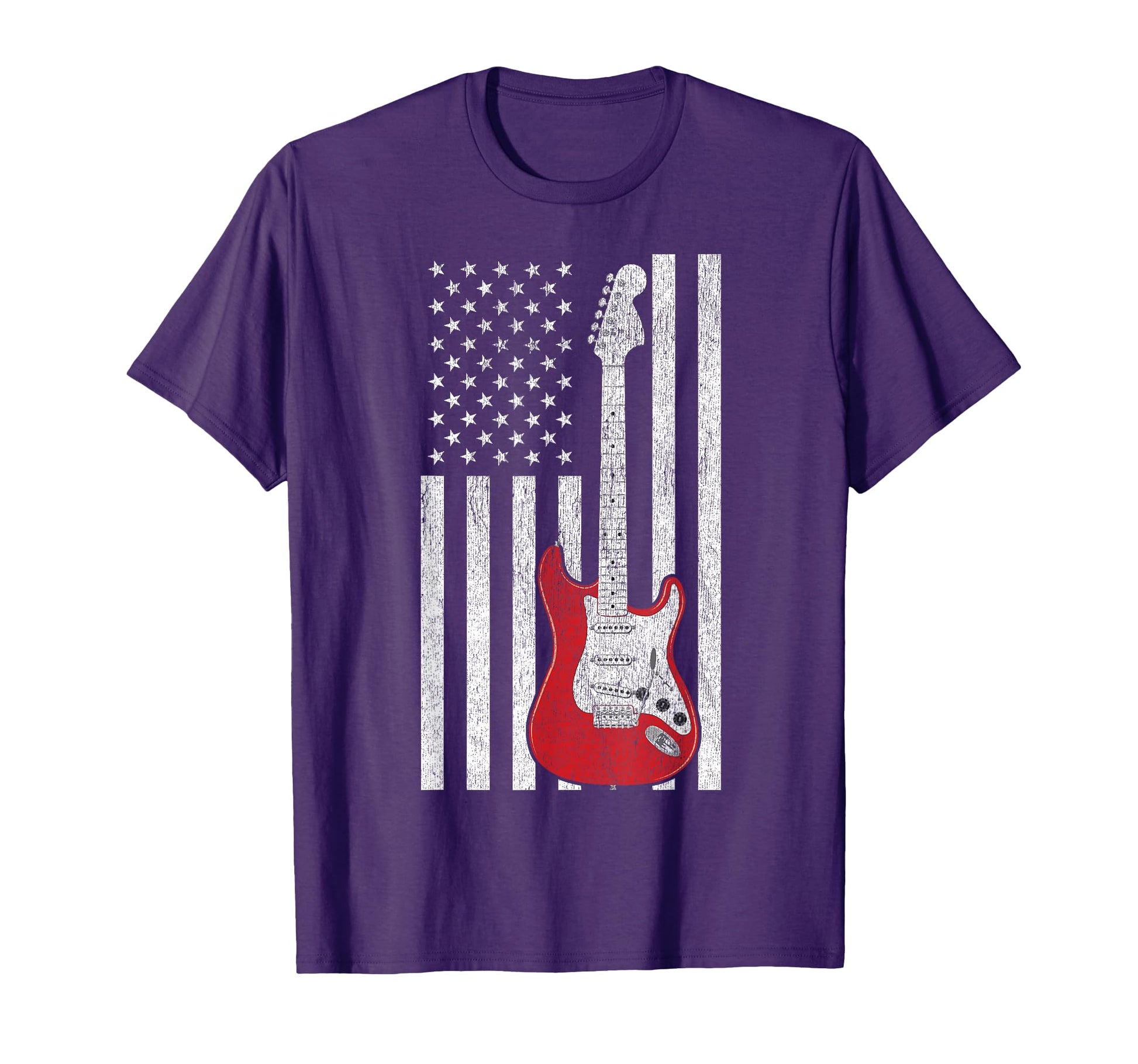 Patriotic American Flag Electric T-Shirt - Novelty Apparel for Adults - T-Shirt, Sweatshirt, Hoodie