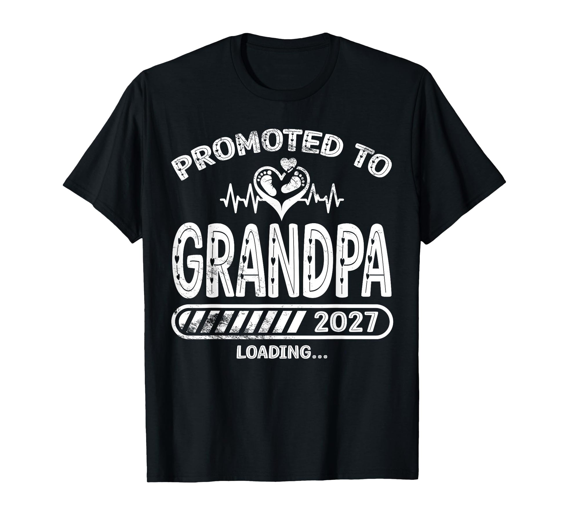 Grandpa Est 2027 Promoted To Grandpa 2027 T-Shirt - Trendy Graphic Unisex - T-Shirt, Sweatshirt, Hoodie