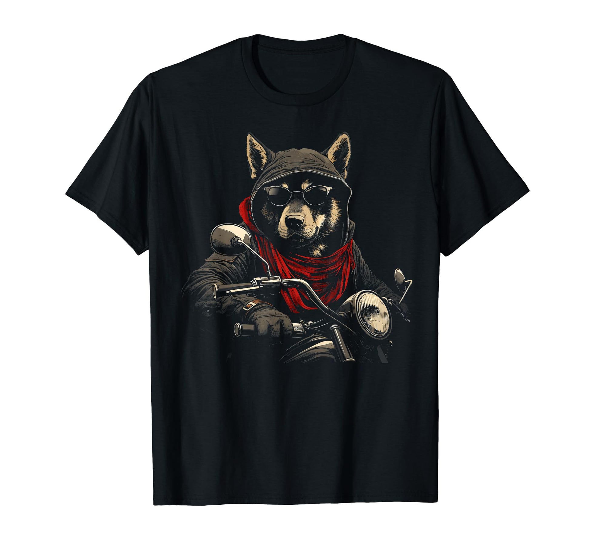 Motorcycle Dad Biker Dog Akita Dad Rider T-Shirt - Graphic Print Men Women - T-Shirt, Sweatshirt, Hoodie