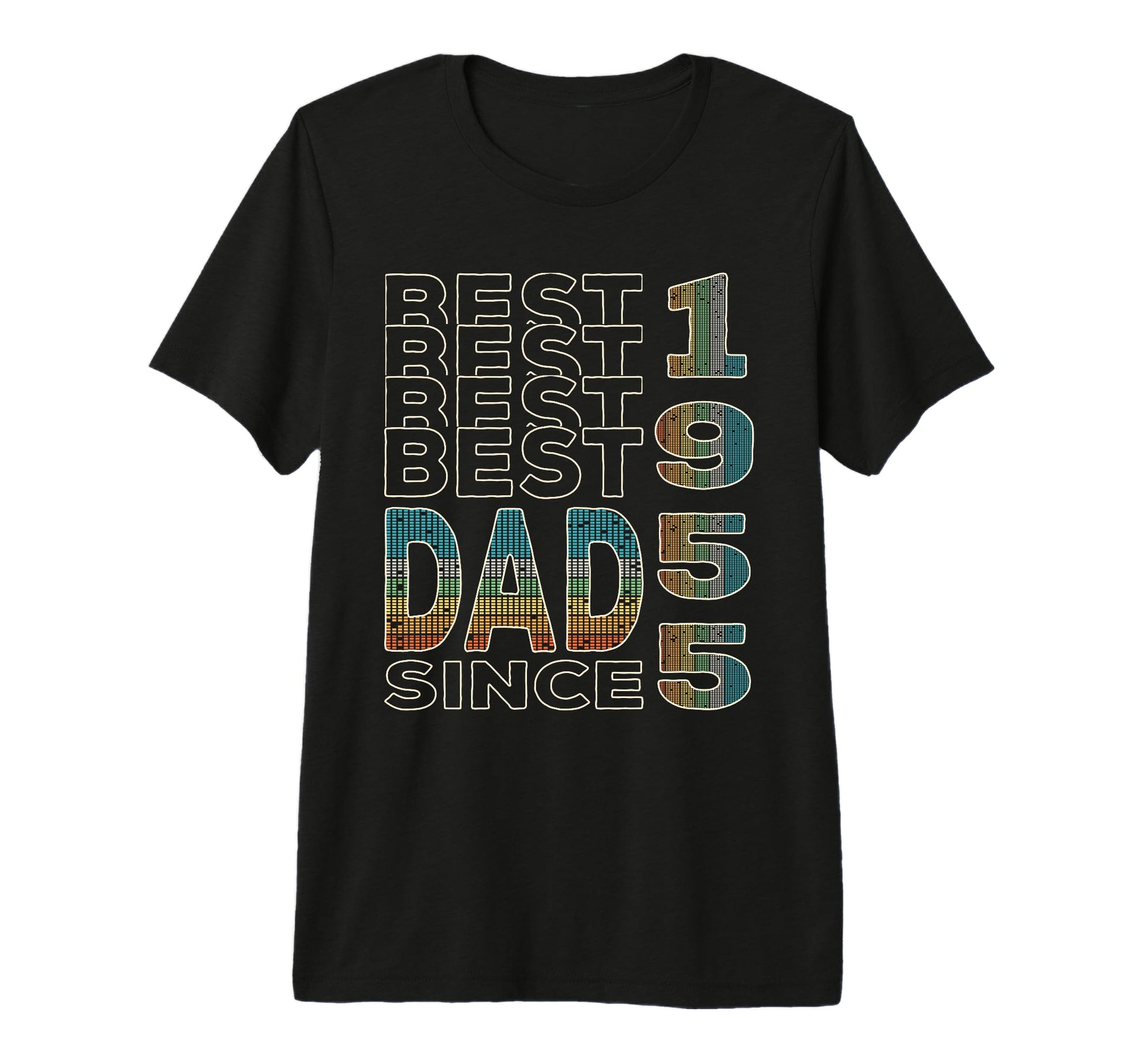 Best Dad World Dad Since 1955 T-Shirt - Aesthetic Graphic Men Women - T-Shirt, Sweatshirt, Hoodie
