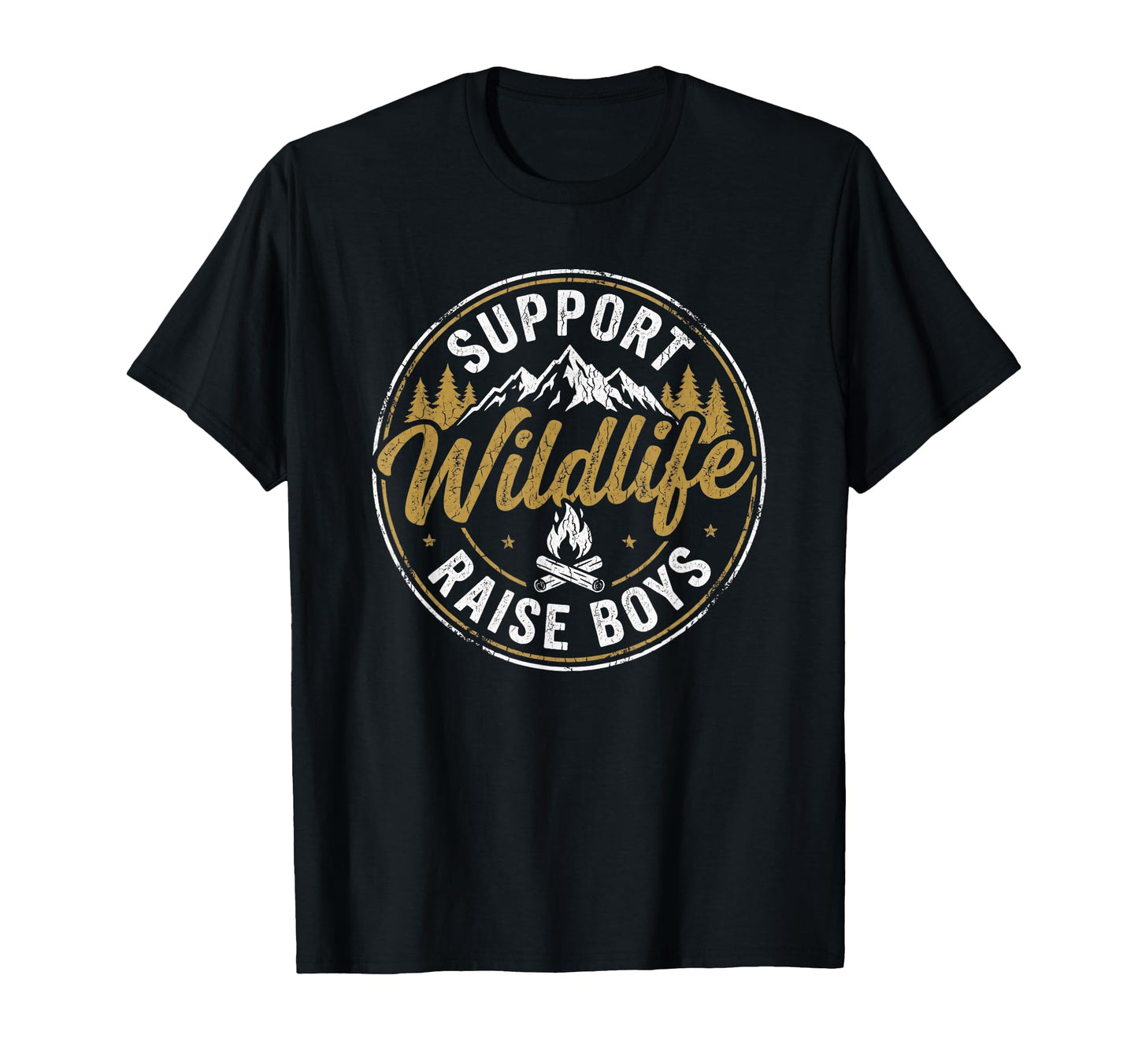 Support Wildlife Raise Funny Parent Mom Dad T-Shirt - Graphic Print Unisex - T-Shirt, Sweatshirt, Hoodie