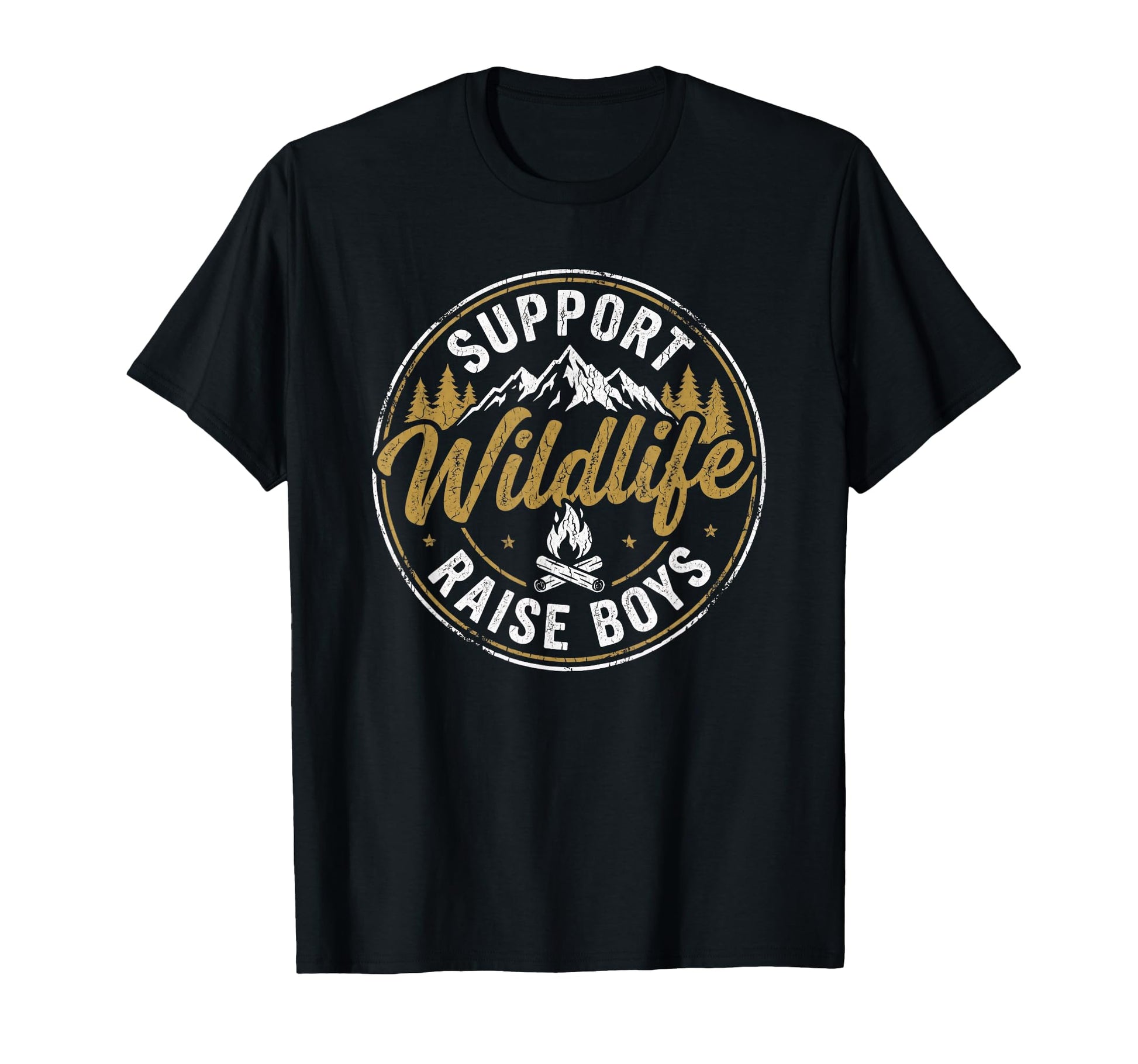 Support Wildlife Raise Funny Parent Mom Dad T-Shirt - Graphic Print Unisex - T-Shirt, Sweatshirt, Hoodie