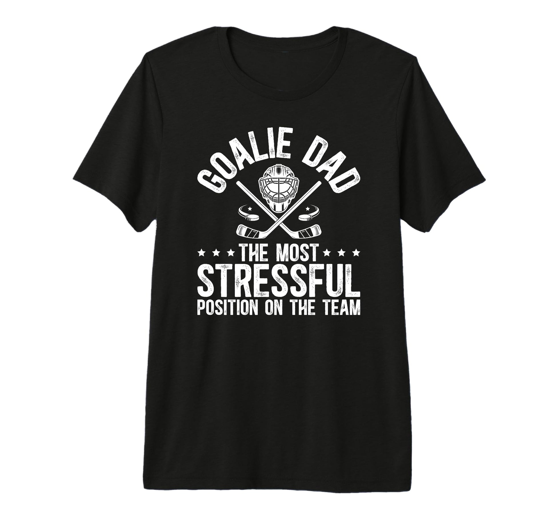 Mens Funny Hockey Goalie Dad Hockey T-Shirt - Novelty Apparel for Adults - T-Shirt, Sweatshirt, Hoodie