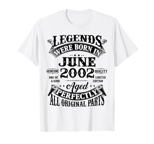 24Th Birthday Gift Legend Born June T-Shirt - Novelty Apparel for Adults - T-Shirt, Sweatshirt, Hoodie