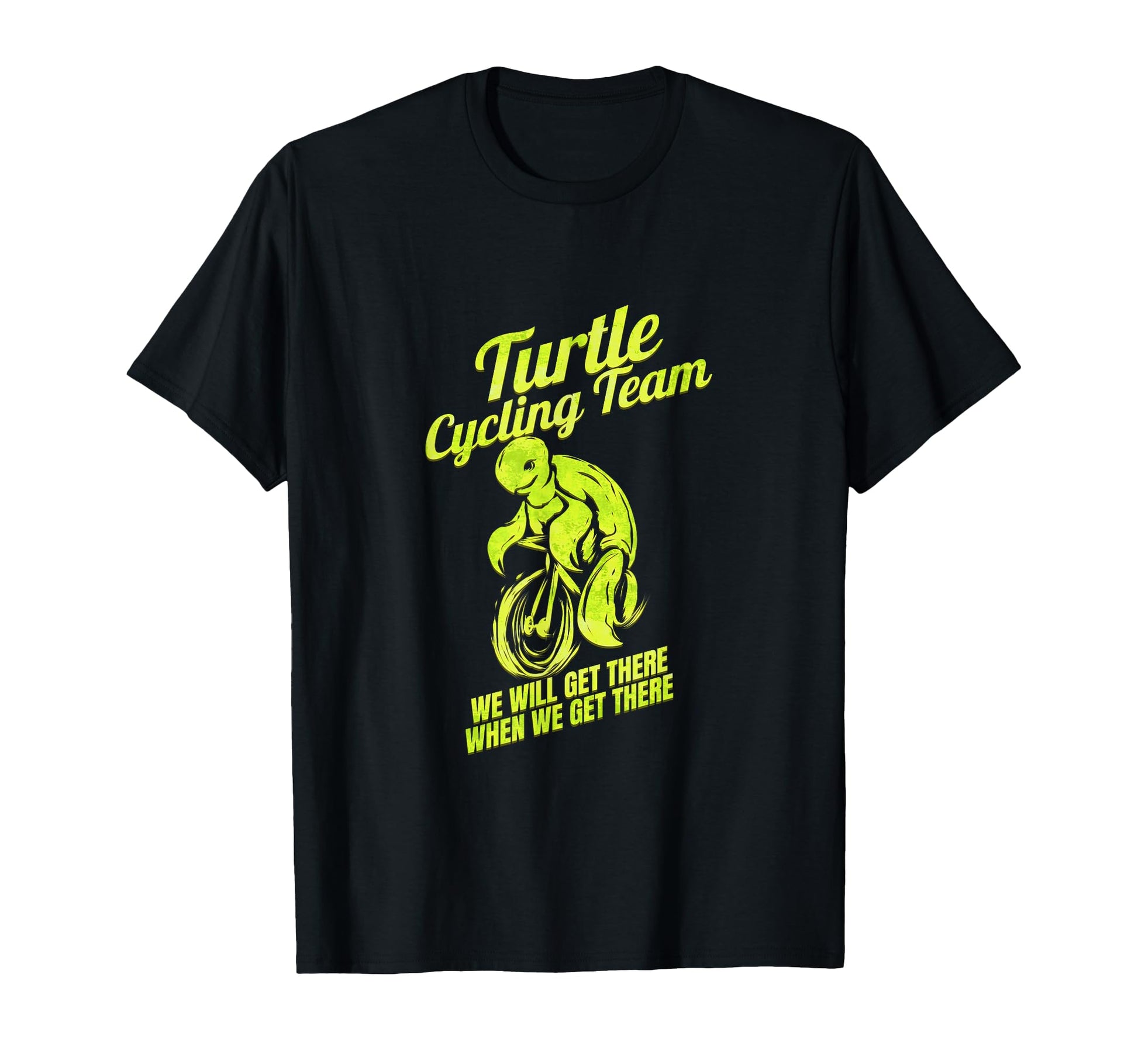 Funny Turtle Cycling Team T-Shirt - Casual Everyday Wear for Adults - T-Shirt, Sweatshirt, Hoodie
