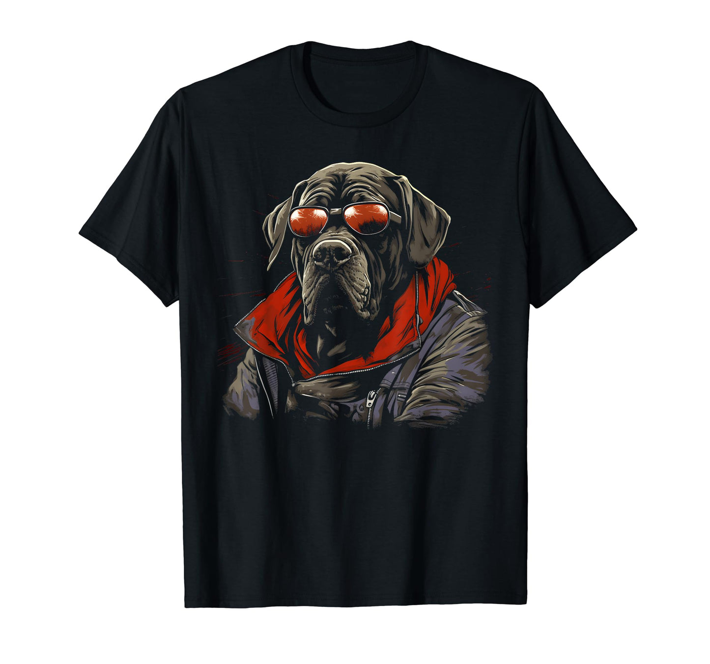 Motorcycle Dad Biker Dog Mastiff Dad T-Shirt - Casual Everyday Wear Unisex - T-Shirt, Sweatshirt, Hoodie