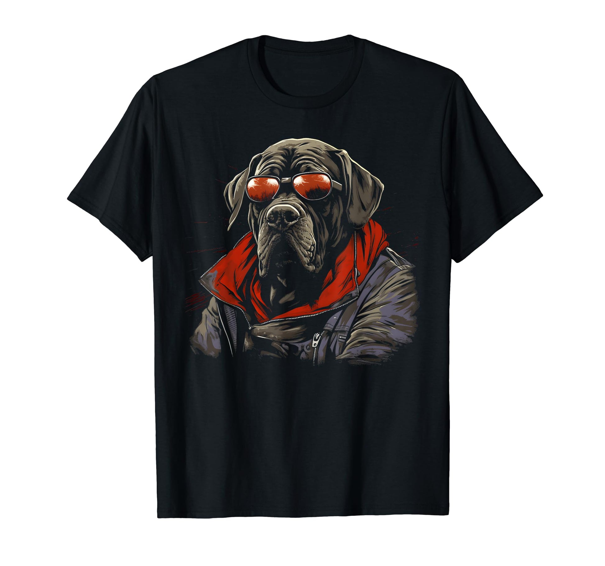Motorcycle Dad Biker Dog Mastiff Dad T-Shirt - Casual Everyday Wear Unisex - T-Shirt, Sweatshirt, Hoodie