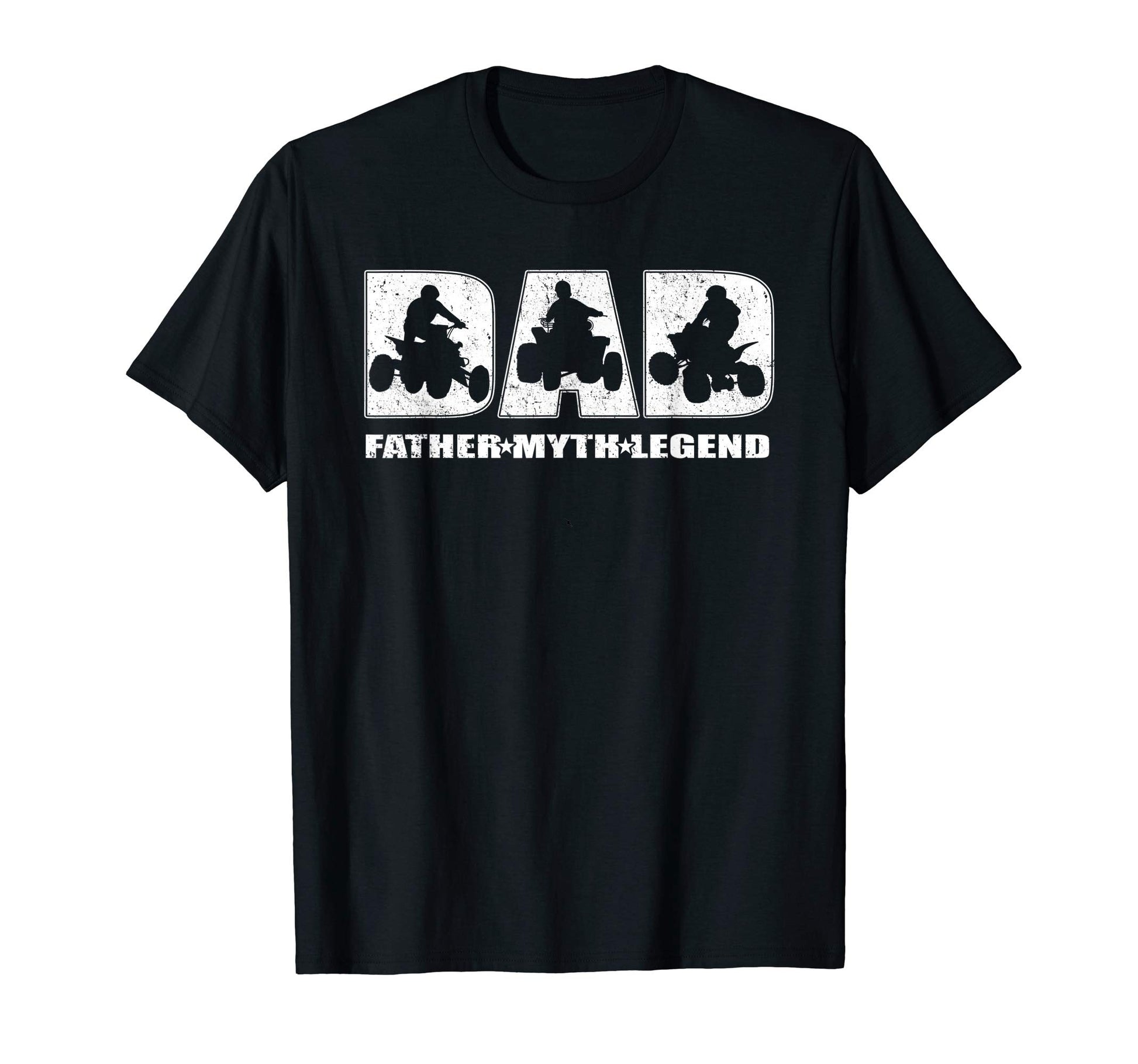 Atv Father Myth Legend Four Wheeler Dad T-Shirt - Graphic Print Unisex - T-Shirt, Sweatshirt, Hoodie