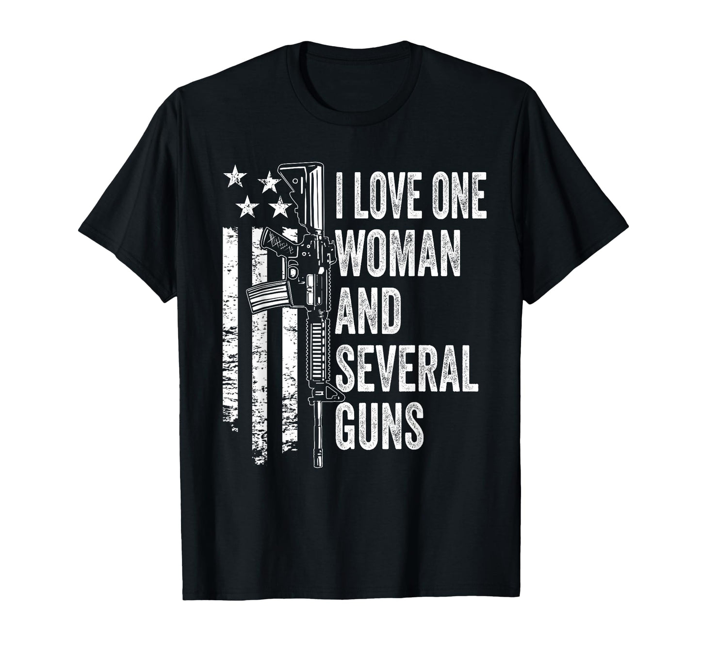 I Love One And Several Guns Husband T-Shirt - Custom Art Print for Adults - T-Shirt, Sweatshirt, Hoodie