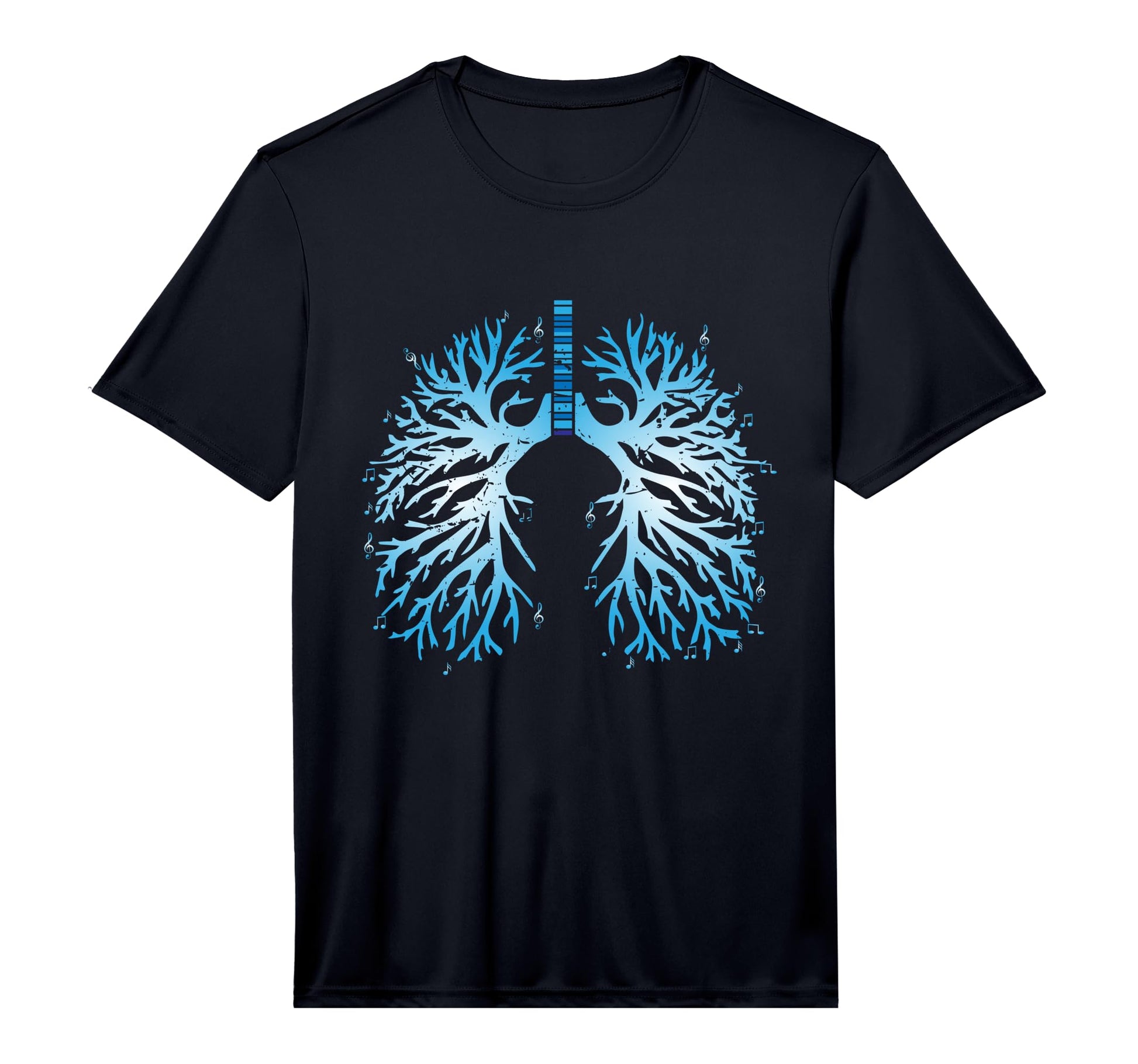 Mens Funny Music Musical Notes Lungs T-Shirt - Trendy Graphic Men Women - T-Shirt, Sweatshirt, Hoodie