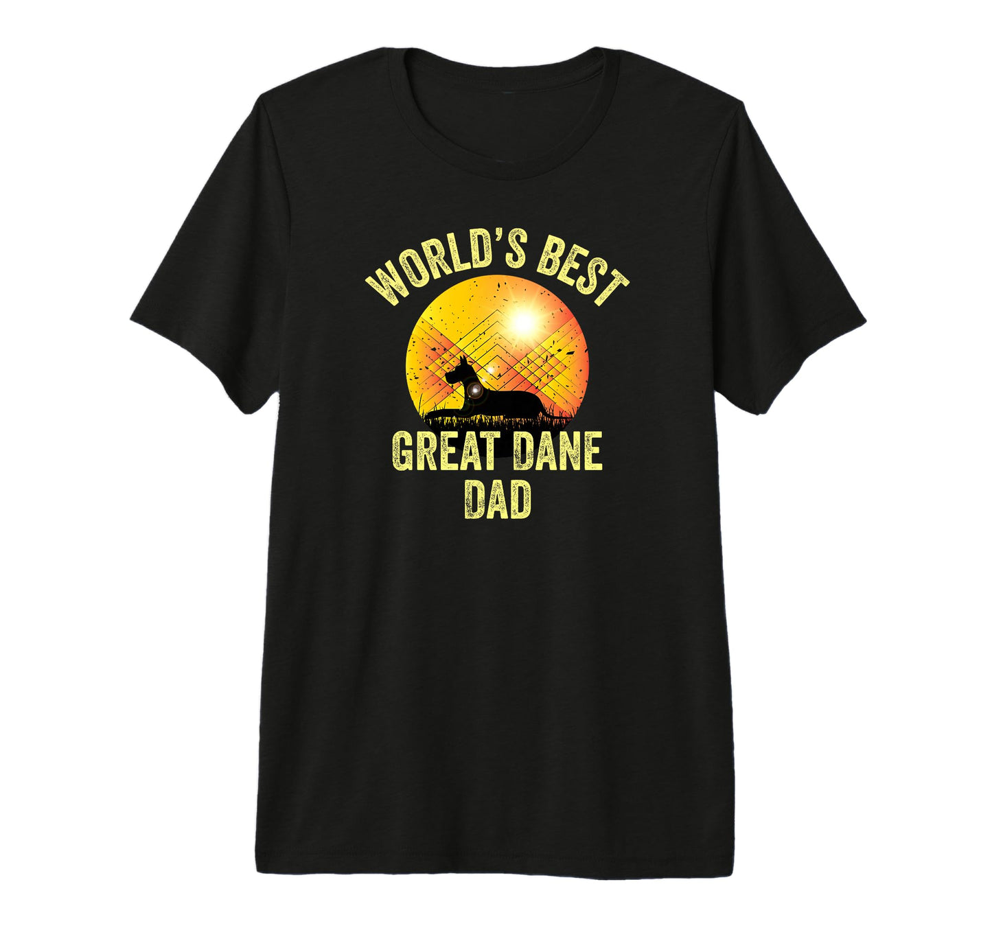 Worlds Best Great Dane Dad Funny Great T-Shirt - Trendy Graphic Men Women - T-Shirt, Sweatshirt, Hoodie