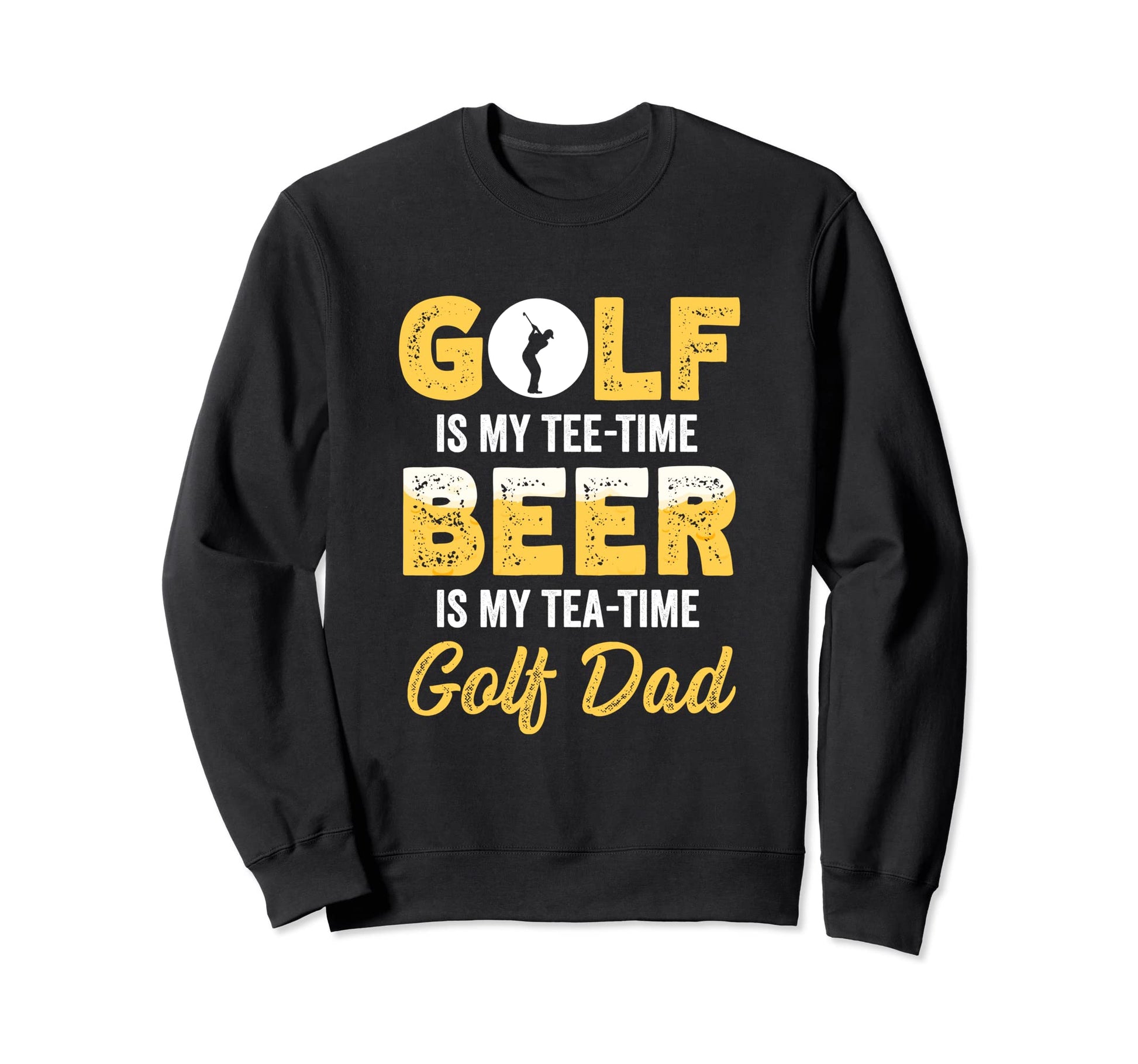 Golf Is My Time Beer Is My Tea Time Sweatshirt - Minimalist Print Unisex - T-Shirt, Sweatshirt, Hoodie