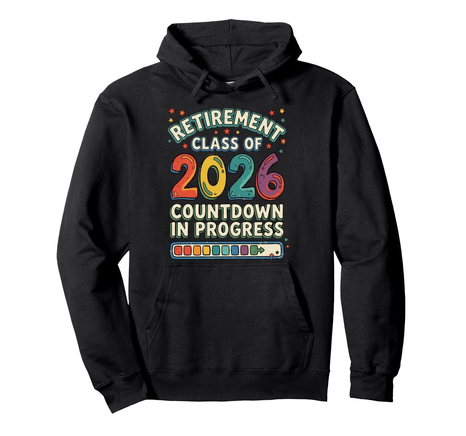 Retired Retirement Class 2026 Countdown Hoodie - Novelty Apparel Unisex - T-Shirt, Sweatshirt, Hoodie