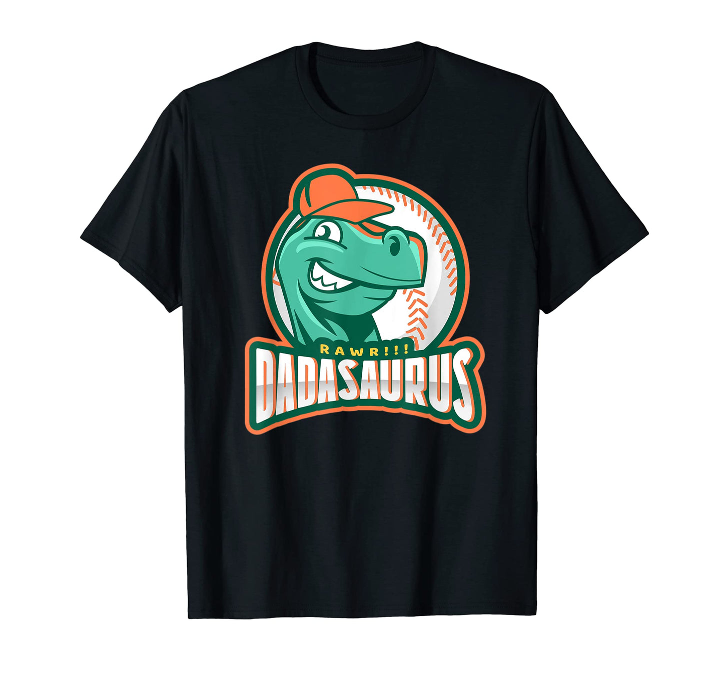 Dadasaurus Funny Fathers Day Baseball T-Shirt - Trendy Graphic Unisex - T-Shirt, Sweatshirt, Hoodie