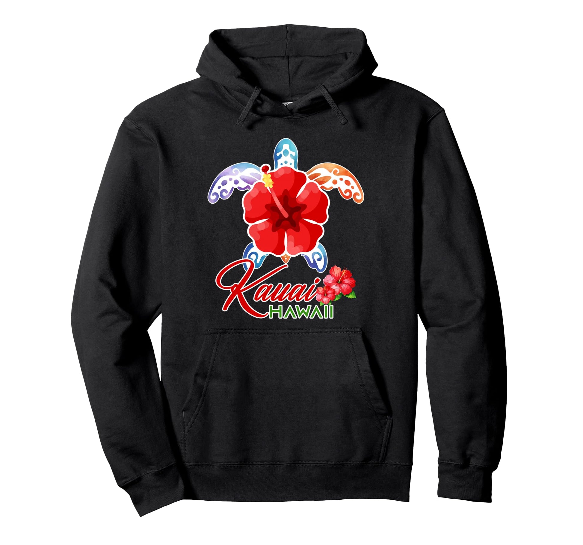 Kauai Sea Turtle Tropical Hawaii Hoodie - Casual Everyday Wear for Adults - T-Shirt, Sweatshirt, Hoodie