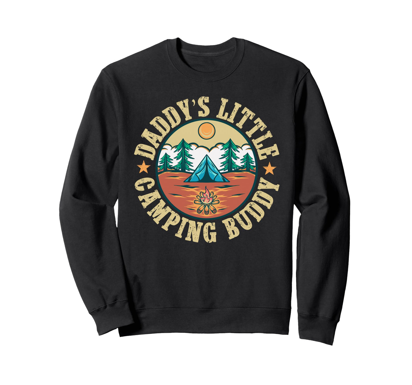 Daddys Little Camping Buddy Son Sweatshirt - Custom Art Print Unisex - T-Shirt, Sweatshirt, Hoodie