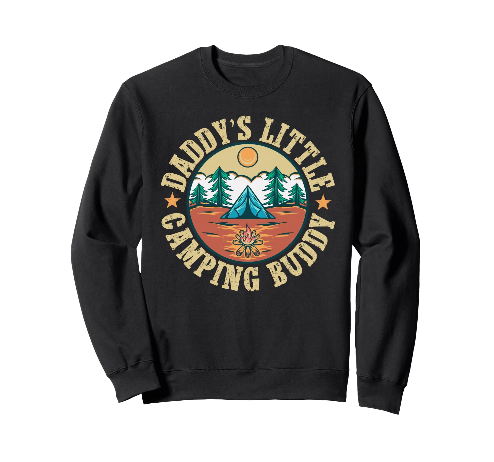 Daddys Little Camping Buddy Son Sweatshirt - Custom Art Print Unisex - T-Shirt, Sweatshirt, Hoodie