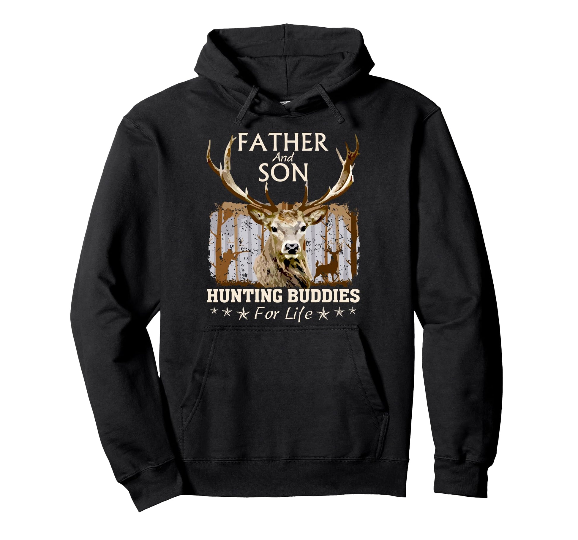 Father And Son Hunting Buddies Life Hoodie - Streetwear Style for Adults - T-Shirt, Sweatshirt, Hoodie