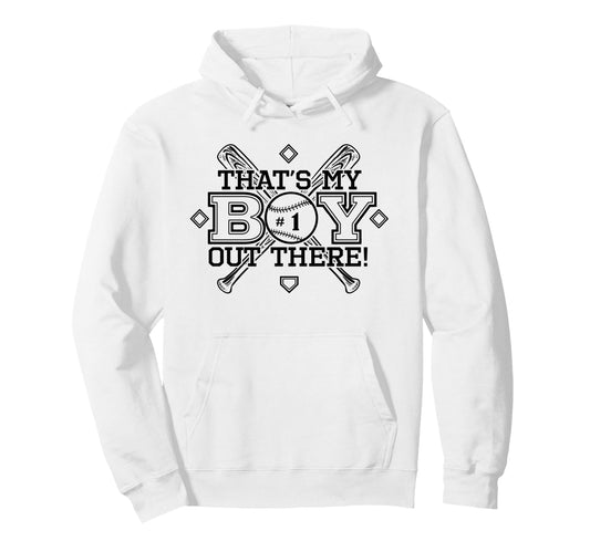 Baseball Mom Dad Thats My Proud Parent Hoodie - Custom Art Print Men Women - T-Shirt, Sweatshirt, Hoodie