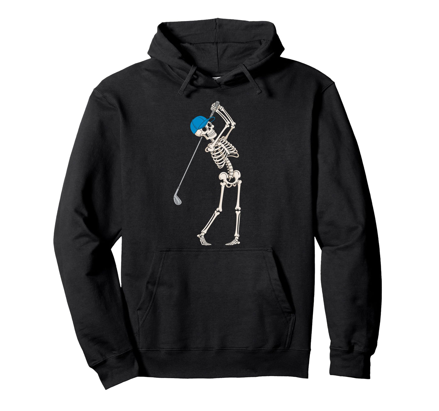 Skeleton Golf Halloween Golfer Hoodie - Casual Everyday Wear Men Women - T-Shirt, Sweatshirt, Hoodie