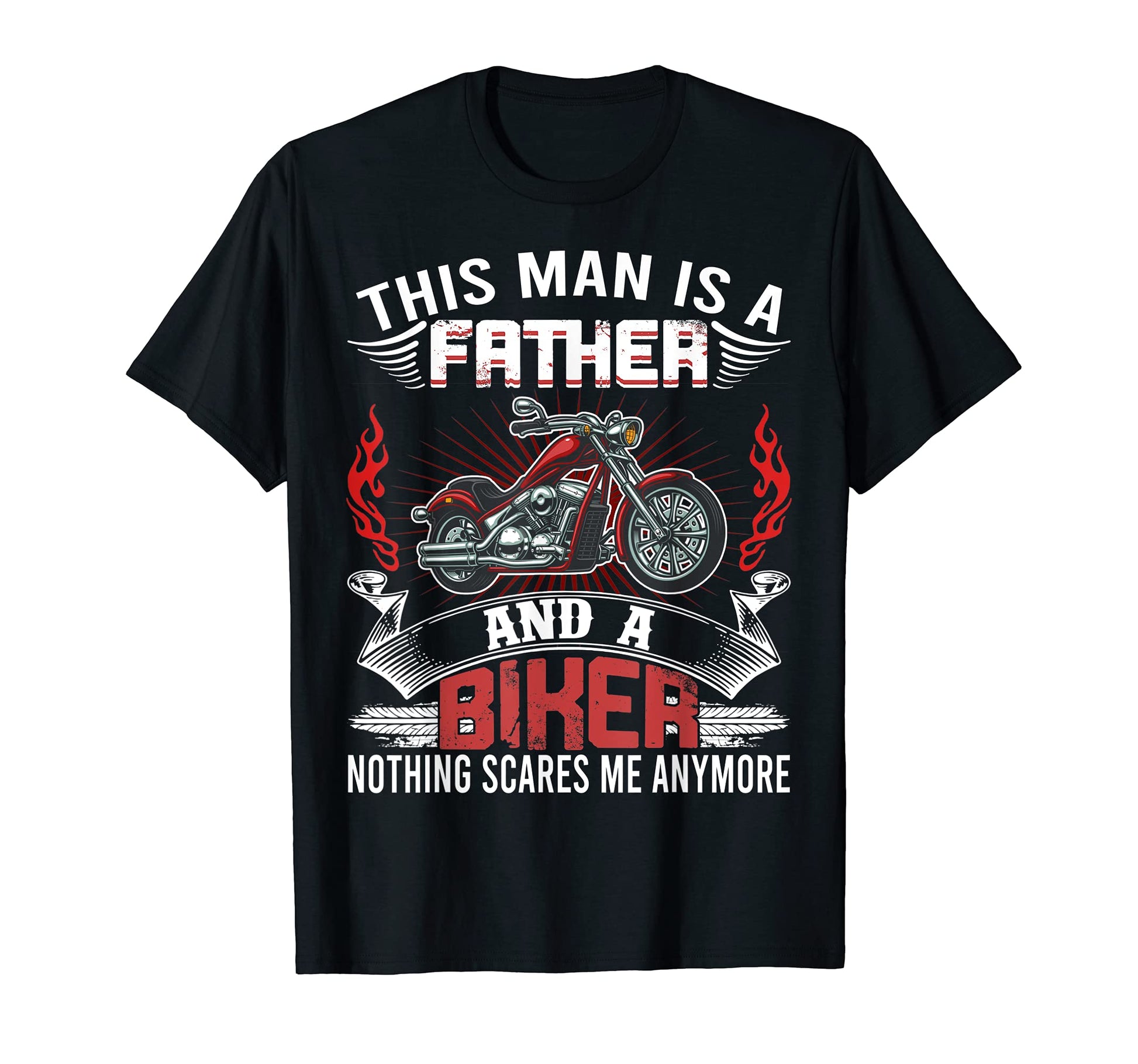 Biker Dad Funny Fathers Day T-Shirt - Casual Everyday Wear for Adults - T-Shirt, Sweatshirt, Hoodie
