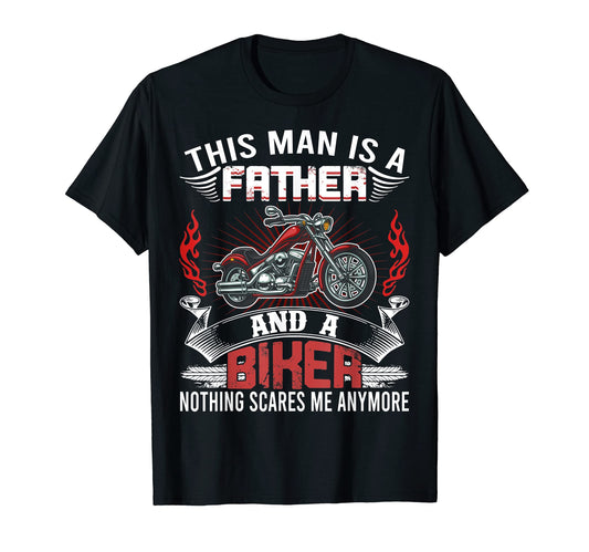 Biker Dad Funny Fathers Day T-Shirt - Casual Everyday Wear for Adults - T-Shirt, Sweatshirt, Hoodie