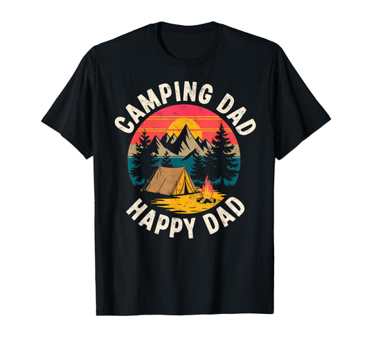 Camping Dad Tent Adventure Campfire T-Shirt - Graphic Print for Adults - T-Shirt, Sweatshirt, Hoodie