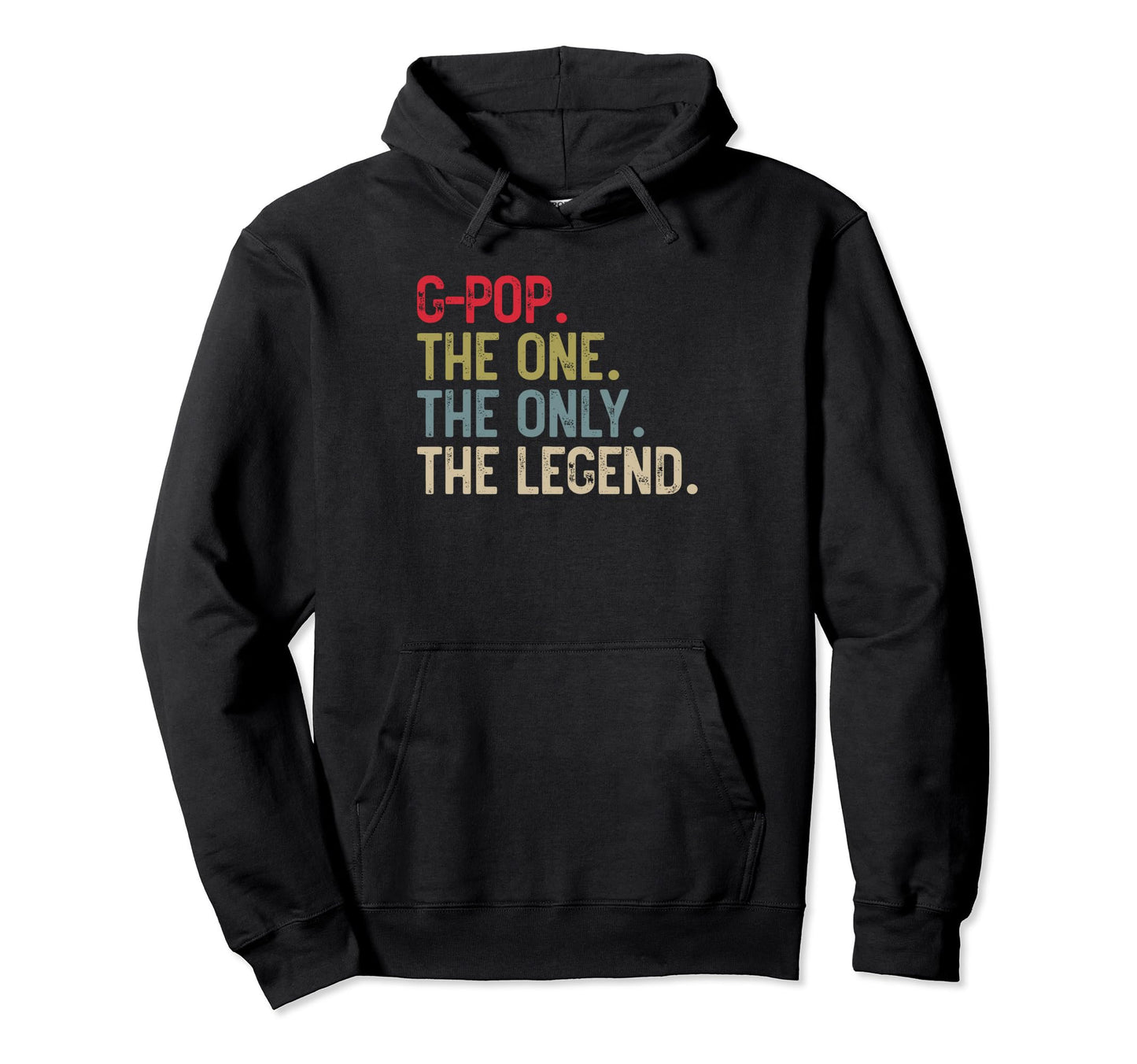 Mens G Pop One Only Legend Papa Grandpa Hoodie - Minimalist Print Unisex - T-Shirt, Sweatshirt, Hoodie