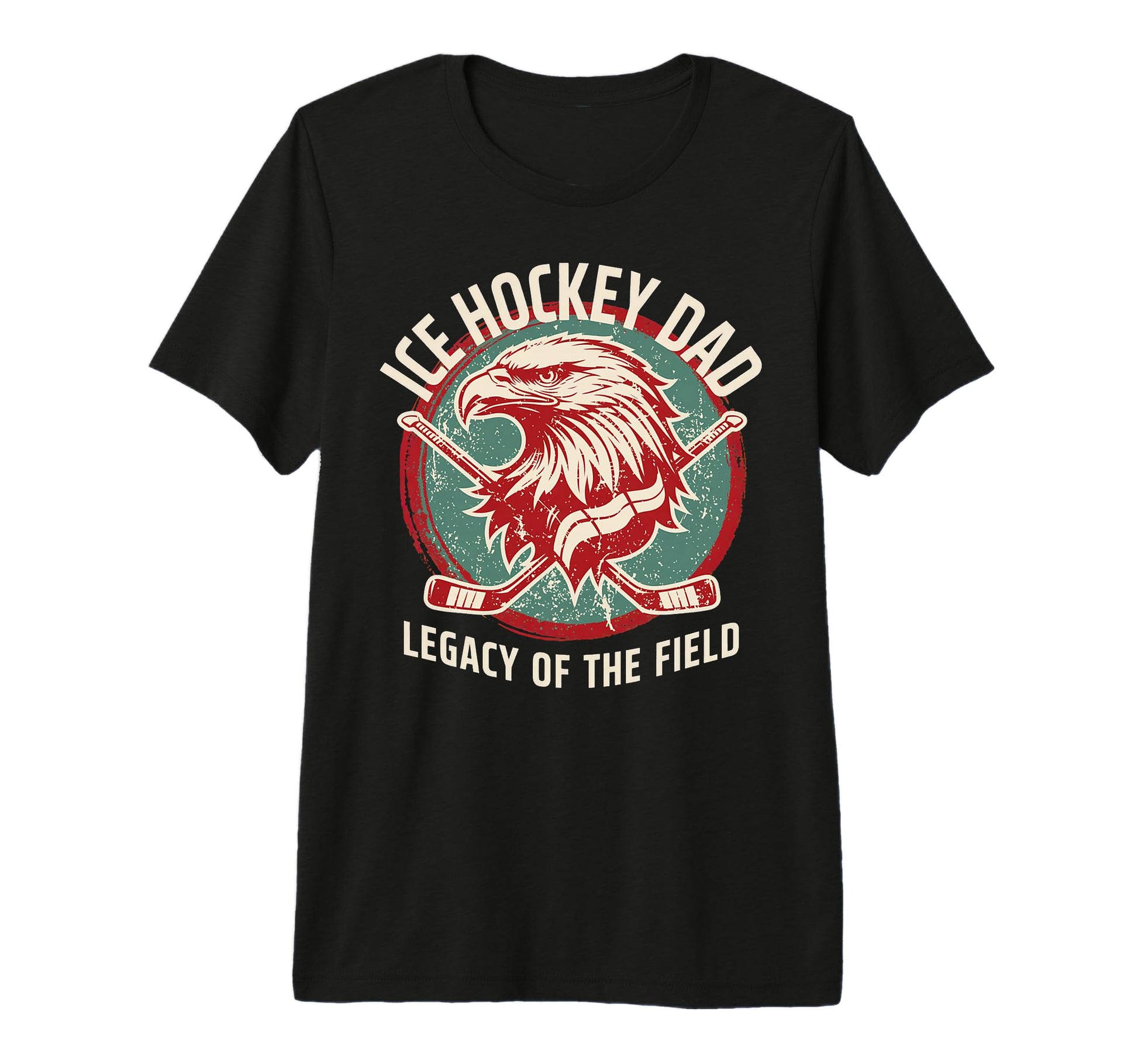 Mens Legacy Field Ice Hockey Dad Tri T-Shirt - Streetwear Style Unisex - T-Shirt, Sweatshirt, Hoodie
