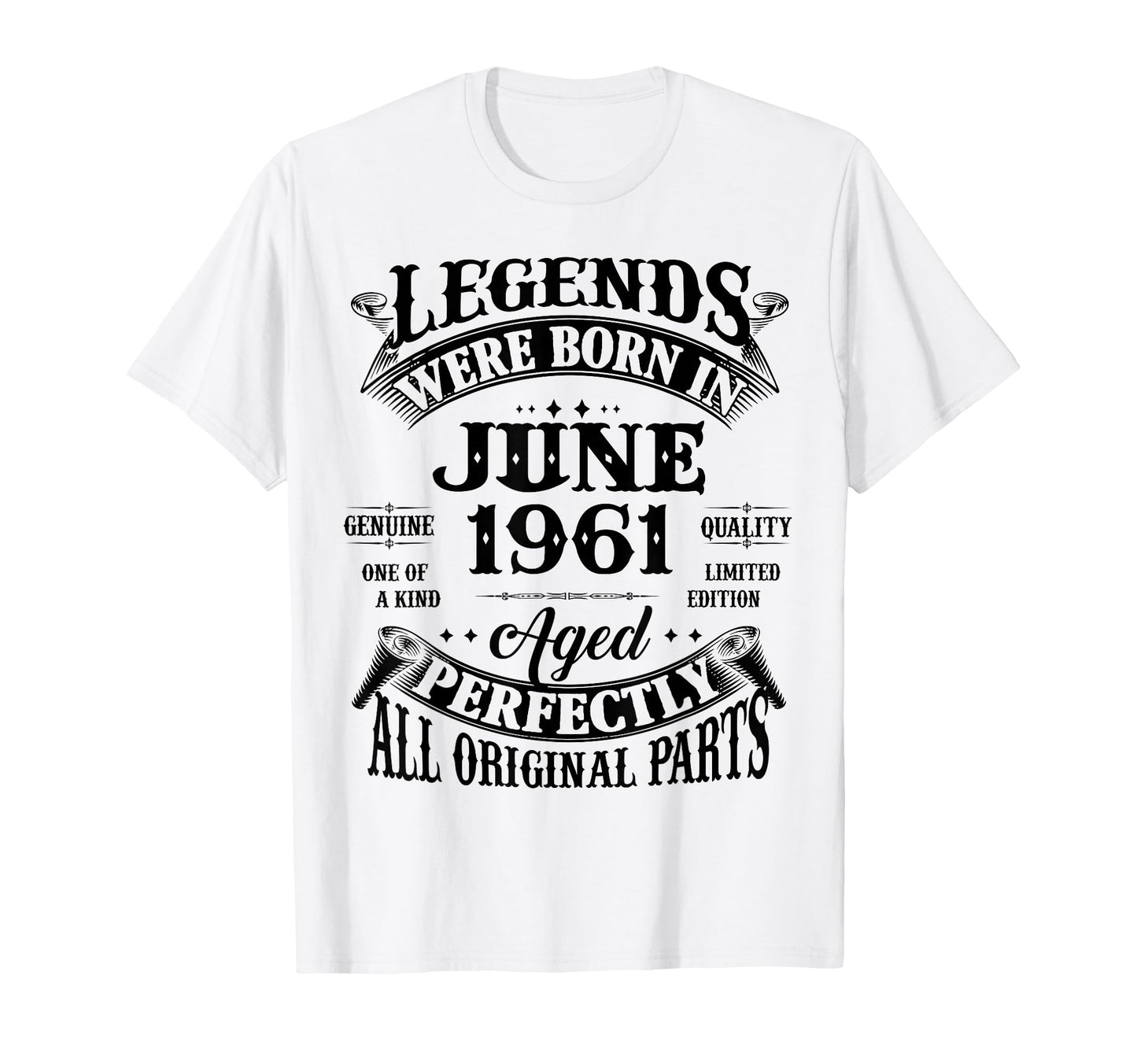 65Th Birthday Gift Legend Born June 1961 65 T-Shirt - Graphic Print Unisex - T-Shirt, Sweatshirt, Hoodie