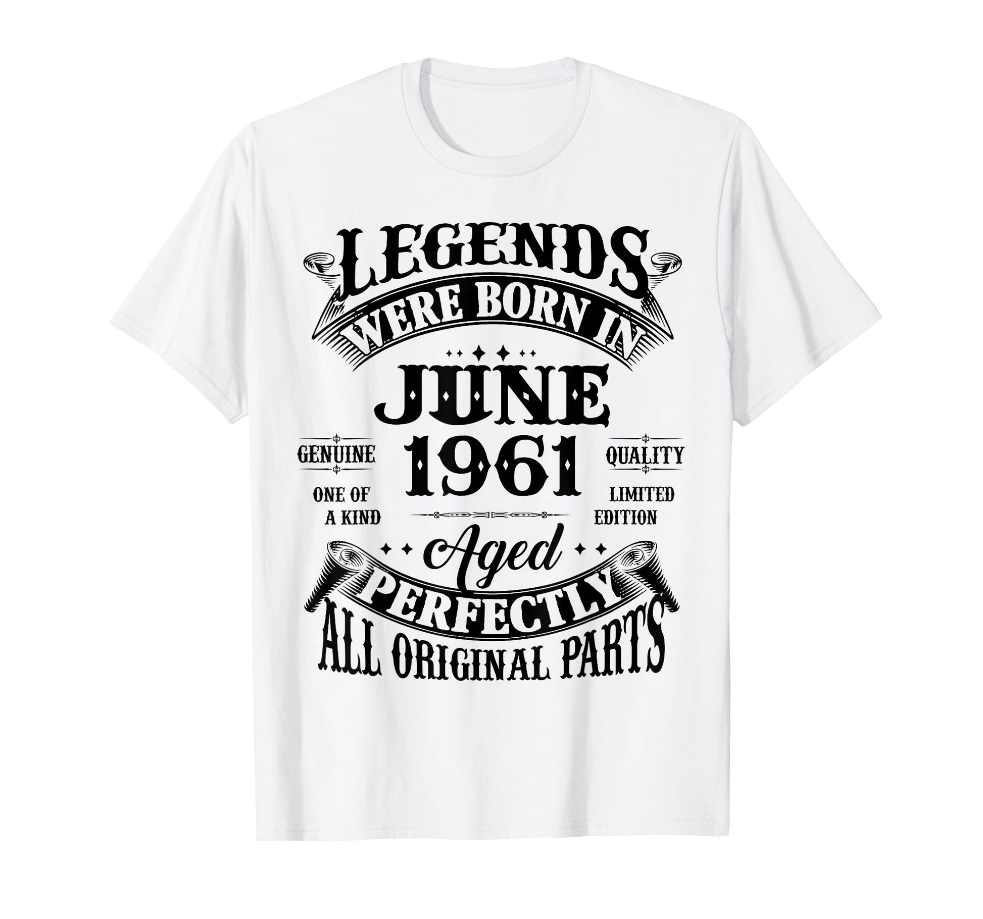65Th Birthday Gift Legend Born June 1961 65 T-Shirt - Graphic Print Unisex - T-Shirt, Sweatshirt, Hoodie