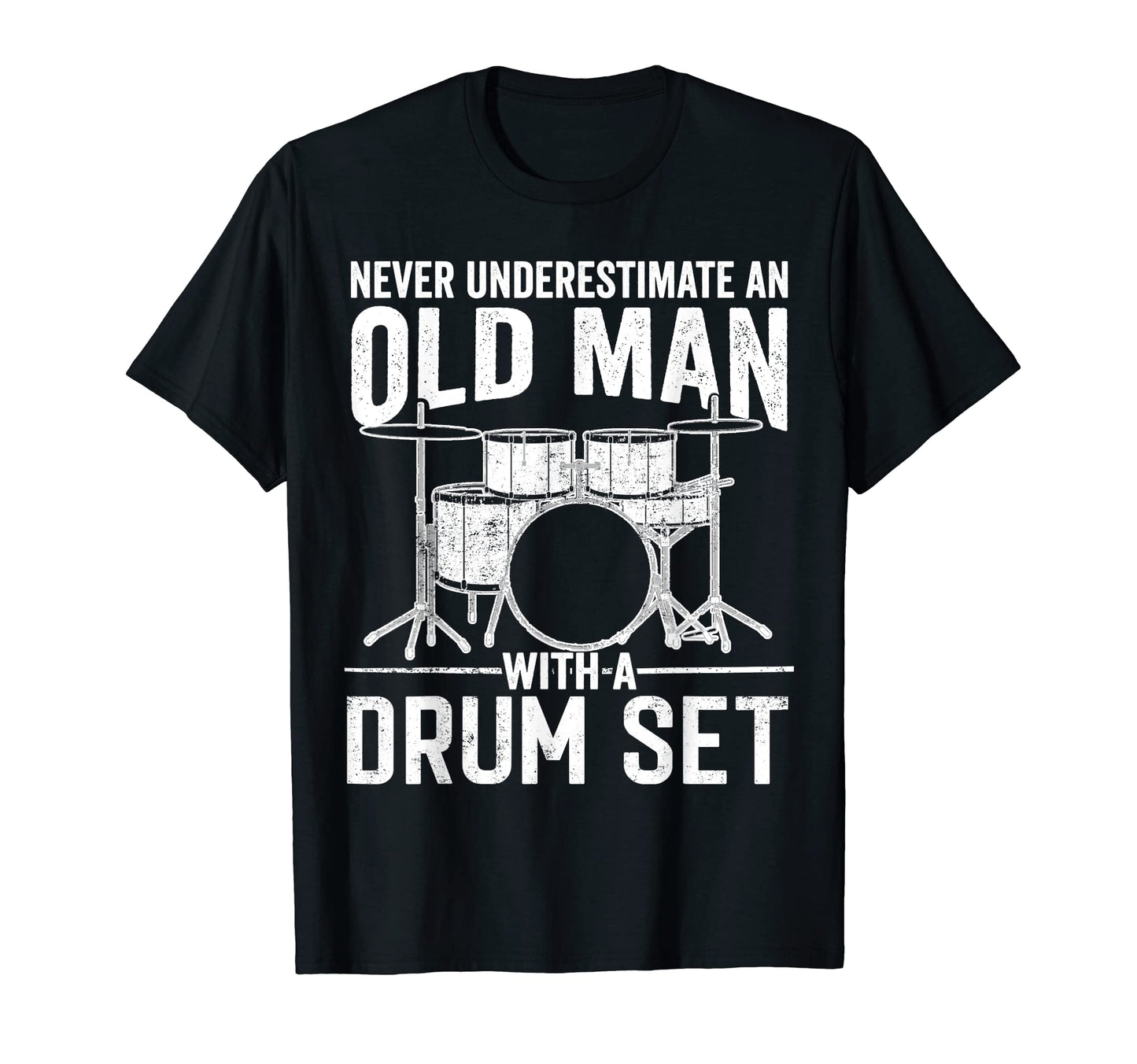 Drummer Dad Drum Set Art Player Kit T-Shirt - Custom Art Print Men Women - T-Shirt, Sweatshirt, Hoodie